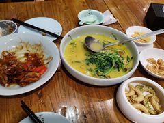 上汤鸡毛菜-天和晟新京菜.水煮鱼.湘土菜(国展店)