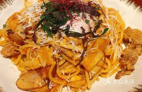 Spicy Beef and Plum Kimchi Pasta
