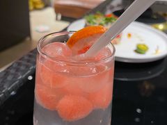 西柚蜜桃气泡饮-百好乐宠物友好餐厅(朝外大街店)
