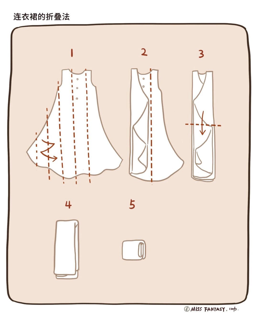 收纳大法!不同衣物最简单省地折叠法!