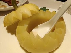 春瓜盅四宝海鲜球清汤-丽思卡尔顿酒店-天泰轩中餐厅(大沽北路店)