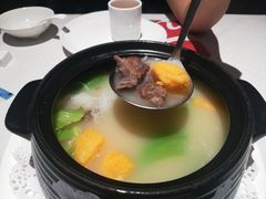 红薯咸骨芥菜煲-千百味红餐厅·江西菜(绿地双子塔店)