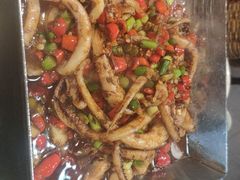 铁板鱿鱼须-昱龙大盆牛蛙馆(三兴街总店)