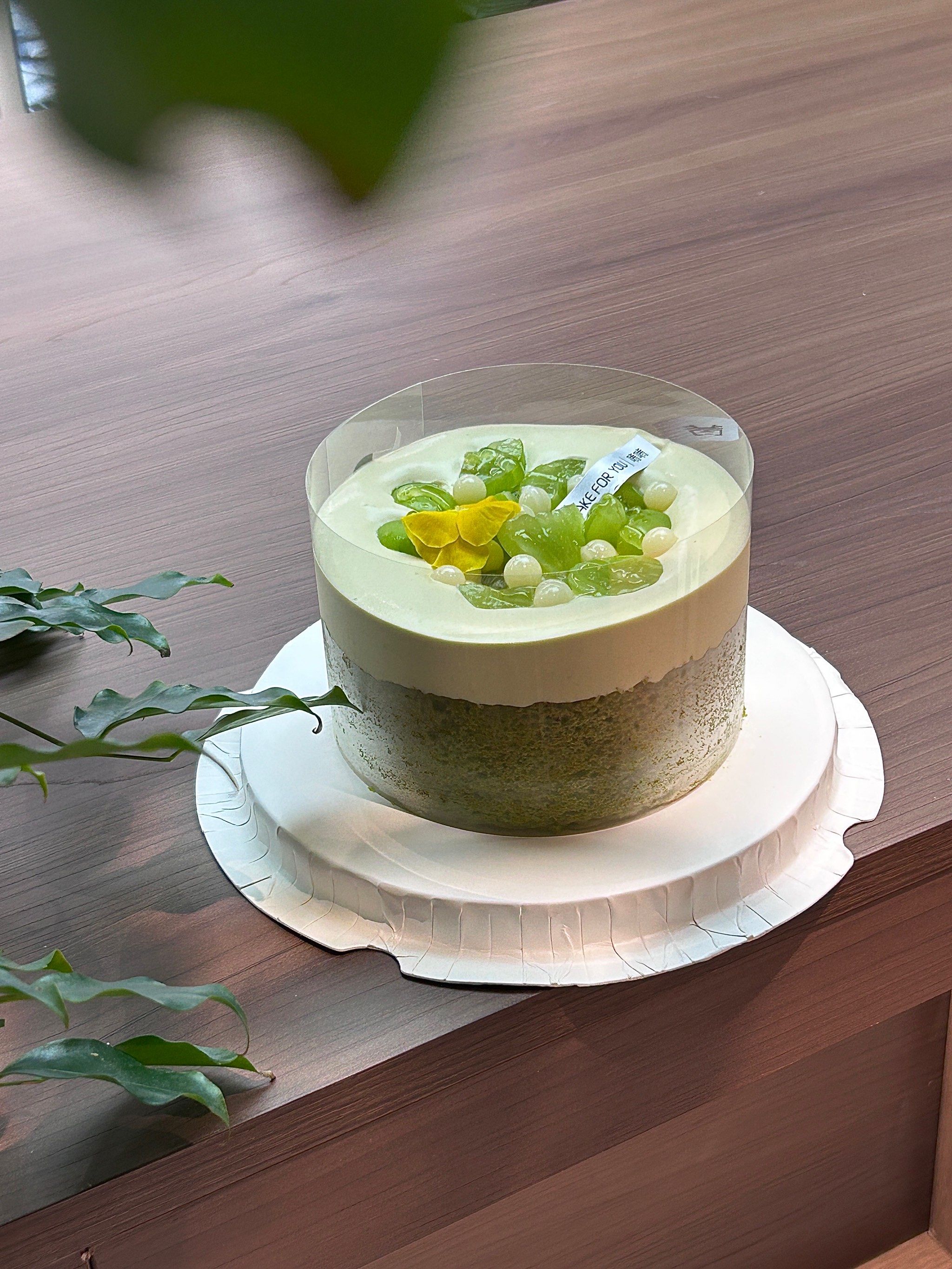 真的爱了!茉莉青提奶盖蛋糕!