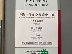 -中国银行(上海市浦东分行营业部)