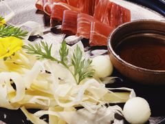 三年金钱火腿配大理手撕乳扇-泓0871臻选云南菜·味庄