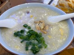 牛肉玉米滑蛋粥-美食小镇·观赏珍稀鸟类·长隆熊猫酒店