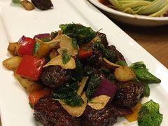 金蒜牛肉粒-一轩饺子馆(丽都店)