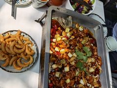 宫保鸡丁烤鱼（清江鱼/斤）-锦尚阁烤鱼•天津菜(宣武门胡同店)