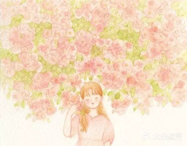 温暖治愈的春天插画，愿幸运和美好向所有人涌来！