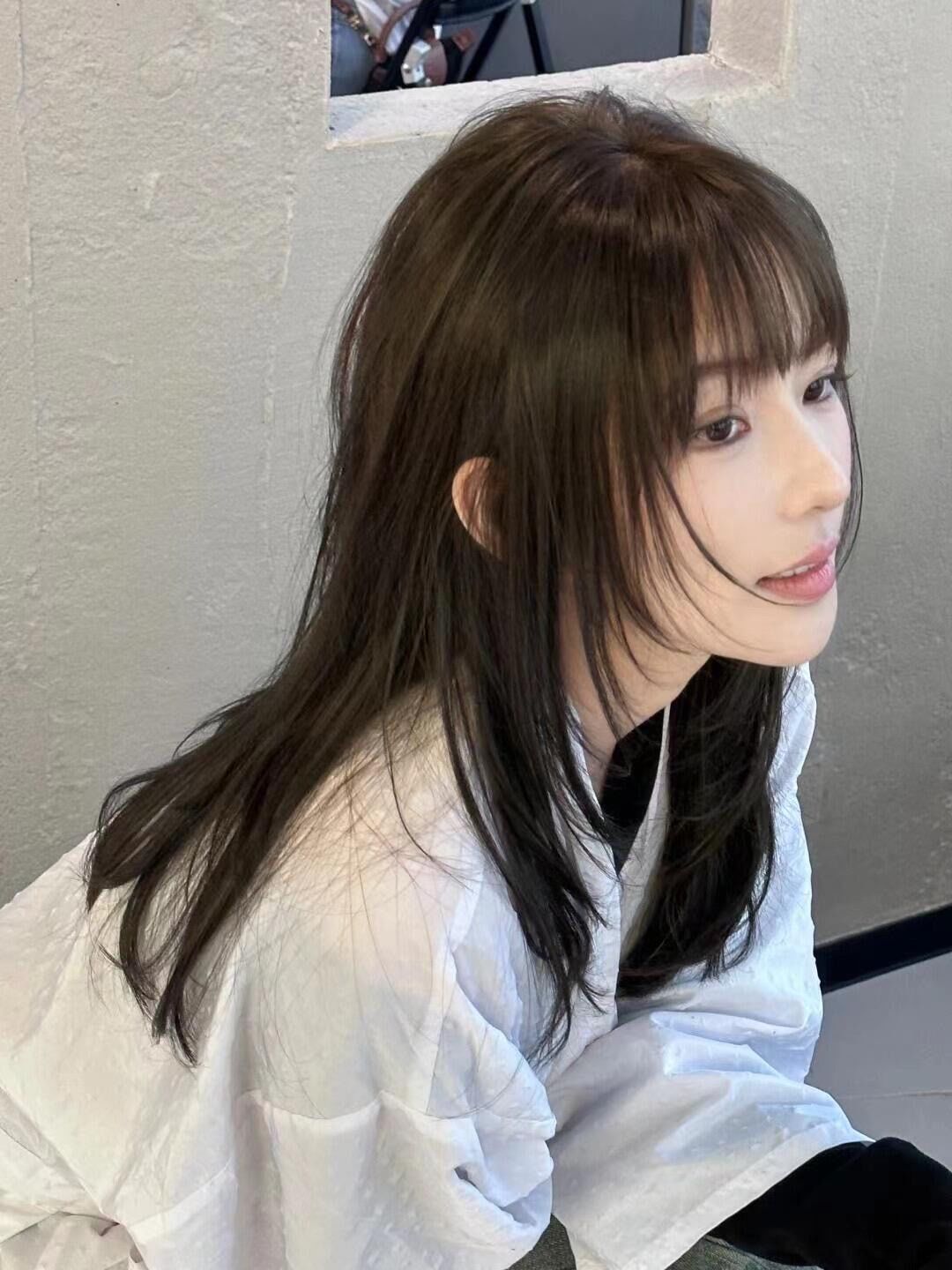 女生中长发发型 #发型推荐 #简单又好看的发型 随拍