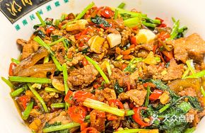 Dry Pot Beef with Skin