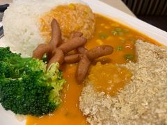 吉列猪扒香肠-佰搭果·广式茶餐厅(西华路店)