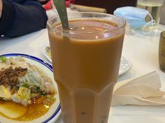 红豆烧仙草奶茶-廣九广味食堂-猪肚鸡火锅(曼哈顿店)