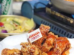 甜辣酱拼盘炸鸡-Meet Sun韩式大排档(五一广场7MALL店)