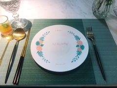 餐具摆设-蜜桃花开·中西融合菜E&W(南长街店)