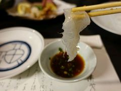 河豚鱼刺身-玄品河豚(那覇國際通里之関)