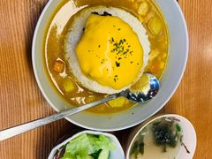 咖喱牛肉汉堡饭-红小满休闲餐厅(十全街店)