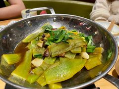 干锅莴笋炒腊肉-湘阁里辣(南岭购物广场店)