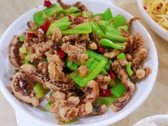 干煸鱿鱼-满口香饭店