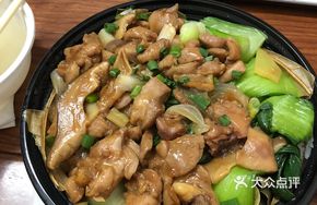 Dried Mushroom Chicken Rice