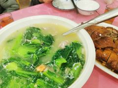 芥菜咸蛋肉片汤-烧鸭佬农庄