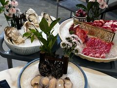 大连鲜活鲍鱼-喜聚薈·花膠雞海鮮火鍋(越秀店)