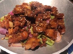 蒜香蜜汁排骨-绿茶餐厅(布吉万象汇店)