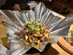 三角肉炒口蘑-琴寿司居酒屋(软件园店)
