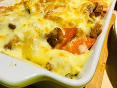芝士三文鱼焗饭-万岁料理回转寿司(华贸店)