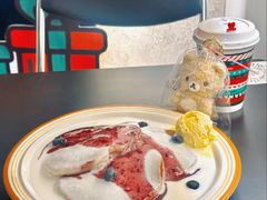 蓝莓酸奶松饼-foodoo芙多松饼店