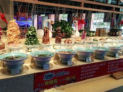自助调料区-挂雪铁锅炖大鹅