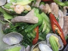 三鲜芥菜煲-大厝宅海鲜馆