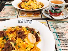 虾仁叉烧双拼滑蛋饭-旺记冰室(九龙中心大厦店)