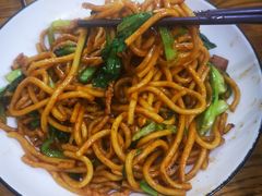 青菜肉丝炒面-黄阿姨锅贴大王(万航渡路店)