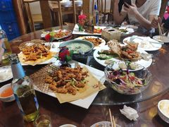 -东来菜馆•手抓海鲜家常菜•海鲜锅贴(鸽子窝店)