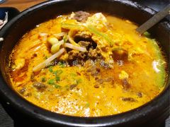 牛小排汤定食-炼火烤肉店