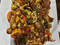 -东来菜馆•手抓海鲜家常菜•海鲜锅贴(鸽子窝店)