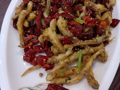 干煸鱿鱼须-大眼锅贴饺子(河西店)