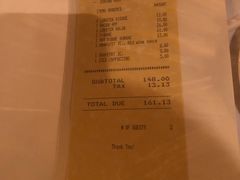 账单-Keens Steakhouse