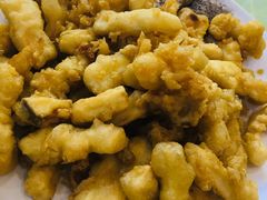 干炸蘑菇-丽泽山庄·生态怀柔菜·虹鳟鱼(红螺寺店)