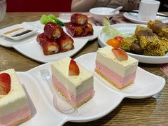 草莓芝士蛋糕-赏点粤式点心(广州塔店)