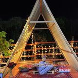 汕尾海丰📍圣诞氛围主题🎄露营风無啡小院 🏕️