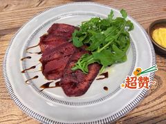低温烤厚切牛舌芝麻菜-漾花汐·西餐·下午茶(苏州湾歌林公园店)