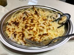 白汁海鲜焗意面-潮庭港式茶餐厅·熊仔奶茶(同济广场店)