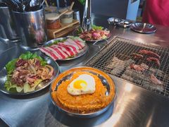 泡菜炒饭-大丘街路边烤牛肉