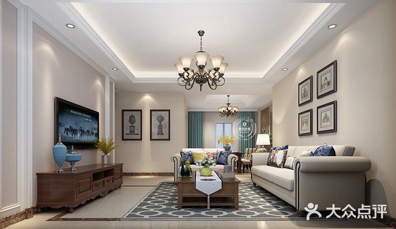 项目面积：110平方 项目风格：简约美式 项目造价：