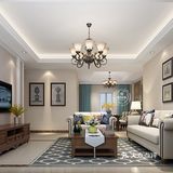 项目面积：110平方 项目风格：简约美式 项目造价：