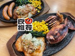 蒜香鸡排配法兰克福烤肠-萨莉亚意式餐厅(南京环亚凯瑟琳广场店)