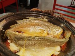 啫啫大黄鱼-恭喜上堓砂锅焗·海鲜大排档(闵行龙湖店)